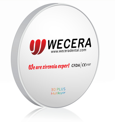 1050Mpa Strength Biocompatible Pre-Colored Zirconia Disks for Dental Restoration Applications