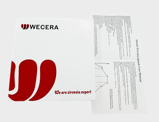 Sintering Temperatureage 1500C Pre-Colored Zirconia Disks with 100% Tosoh Zirconia Powder and Manufacturing Process