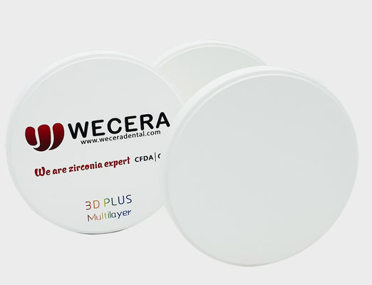 11 Gradients 3D Multilayer Zirconia Excellent Chemical Stability 16 Vita Colors And 3 Bleach Colors