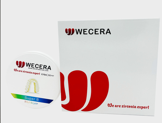 Dental Lab Multilayer Zirconia Disc Block 98mm 95mm ISO FDA CE Certificated
