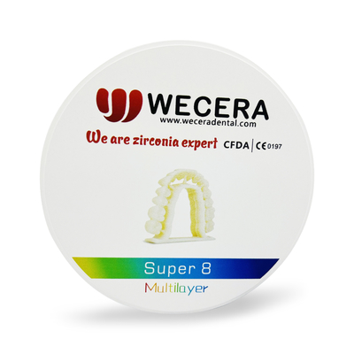 Smooth Surface Multilayer Zirconia Disc for Crown And Bridge Indication Compatible with Roland/VHF/imes-icore Technology