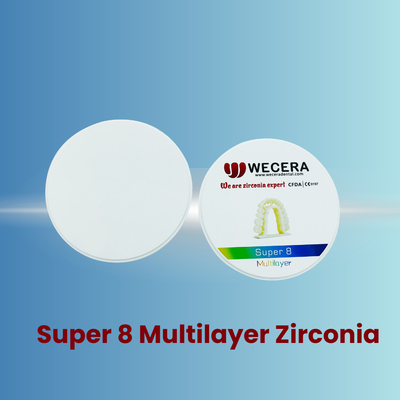 1500 Degree Sintering Temperature Multilayer Zirconia Disc for Roland/VHF/imes-icore 16 Vita Colors 3 Bleach Colors