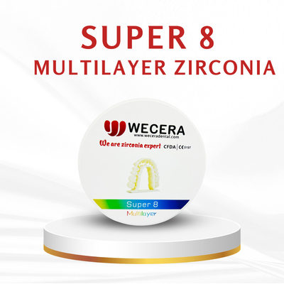1200 Mpa Strength Multi-Layer Zirconia Disc for Strong and Long-Lasting Dental Restorations