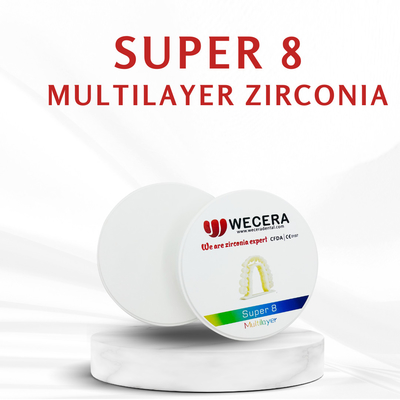 Optimal Sintering Program at 1500 Degree with Multilayer Zirconia Disc 6.0-6.3g/cm3 Density Guaranteed