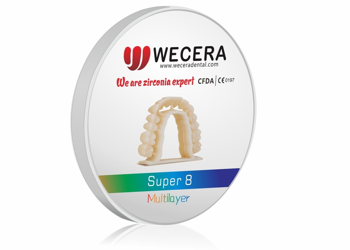 98mm/95mm Dental Zirconia Blank A Of Dental In Fracture Toughness 5 MPa·m1/2