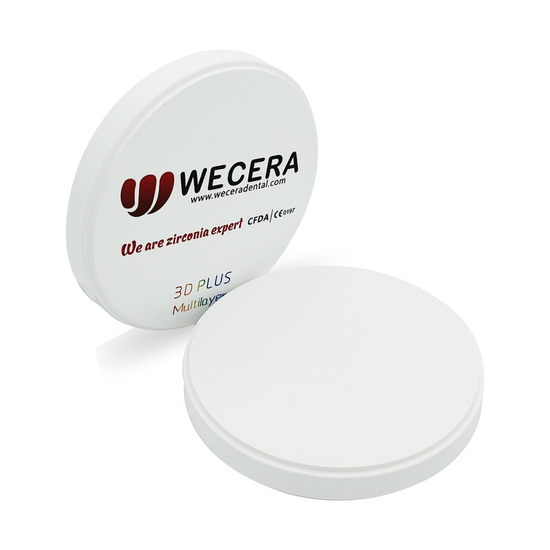 Dental 3D Pro Multilayer Yttria Stabilised Zirconia Block 1050Mpa For Veneer