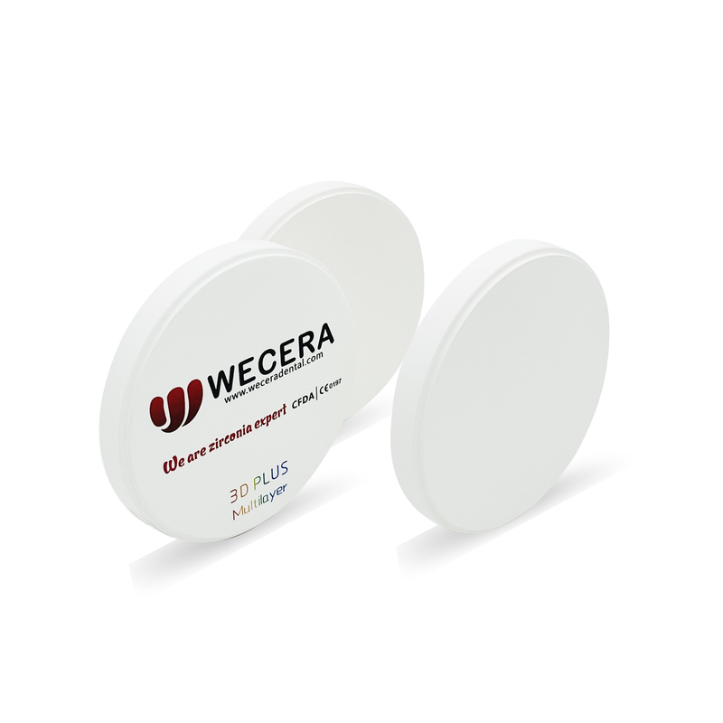 Wieland System Multilayer Zirconia Disc A2 D98*16mm 57% High Translucent