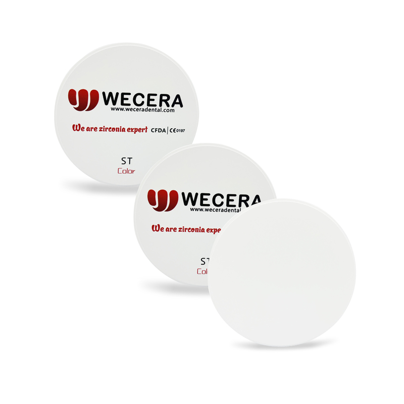 A1 A2 A3 D2 Dental Zirconium Oxide Ceramic High Translucent 98*16mm