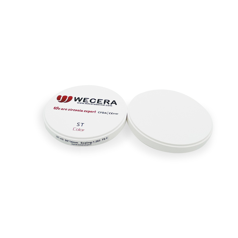 High Translucent Dental Zirconia Blocks Pre Shaded Color Zirconia Disc