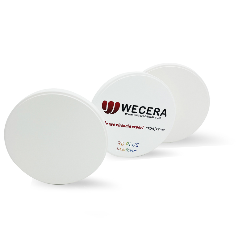 10mm-25mm Thickness MultiLayer Zirconia Disc With Smooth Surface 100 Years Life Time