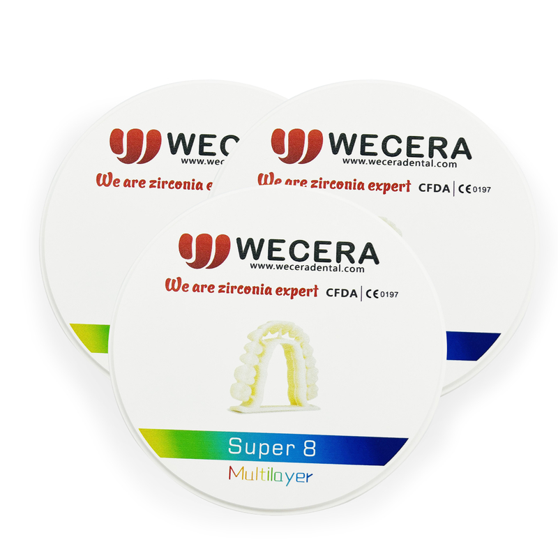 16 Vita Colors 3 Bleach Colors Multi-Layer Ceramic Disc for Dental Lab