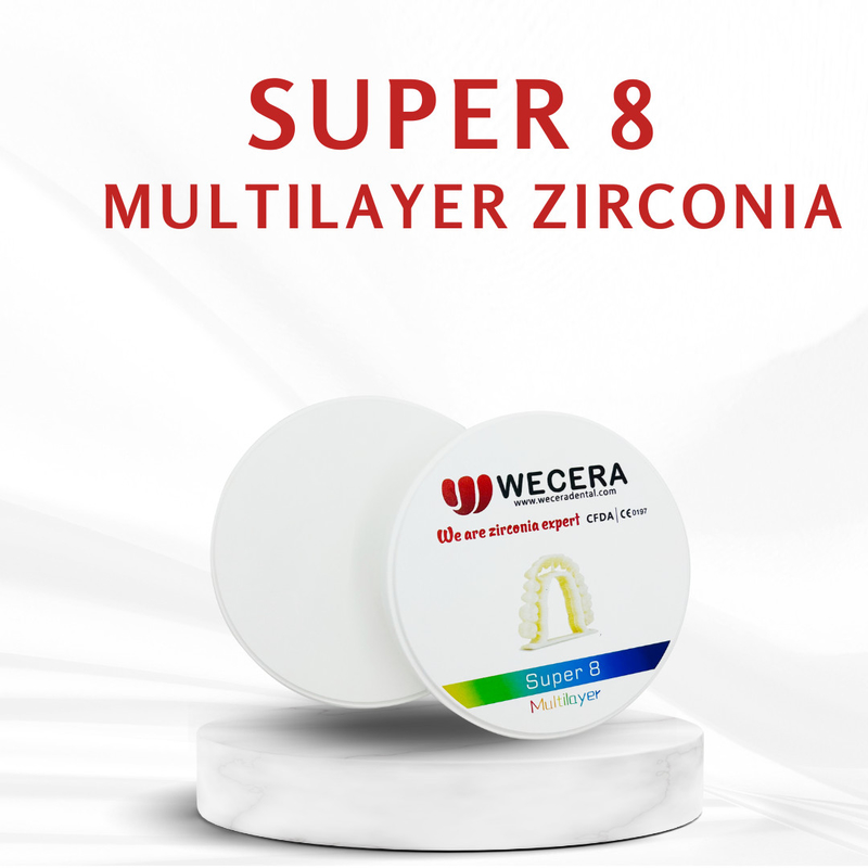 Optimal Sintering Program at 1500 Degree with Multilayer Zirconia Disc 6.0-6.3g/cm3 Density Guaranteed