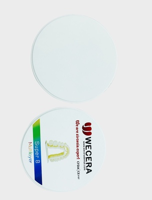 3D Pro 1200 Mpa Multilayer Zirconia Disc 5 แกน Bleach Shades ระบบ CAD CAM