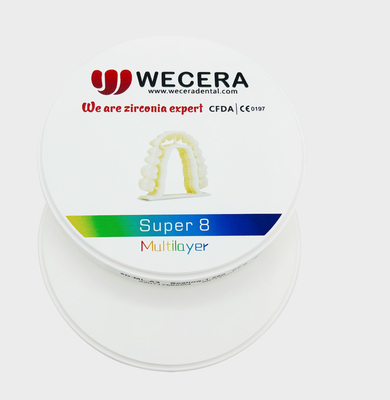 A1 A2 A3 1200 Mpa 3D Multilayer Zirconia Block Disc ว่างสำหรับ Lab ทันตกรรม